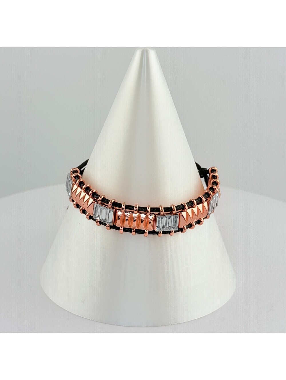 Bomb Party Single Stack Bracelet - on Rose Gold #62